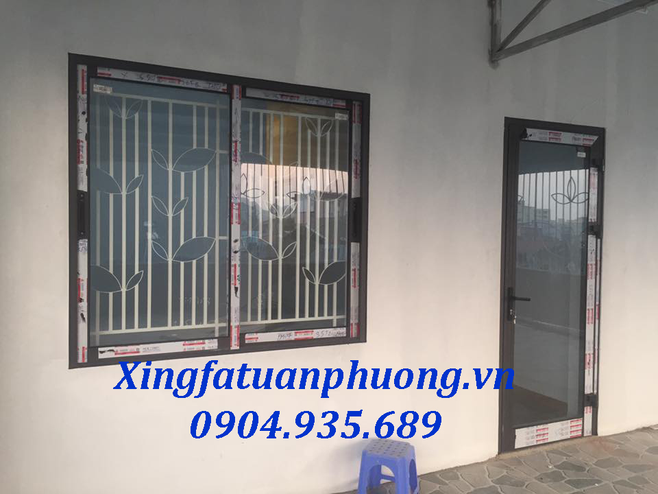 công trình sử dụng cửa sổ mở trượt 4 cánh nhôm xingfa