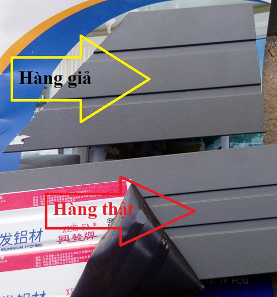 phân biệt cửa nhôm Xingfa chính hãng